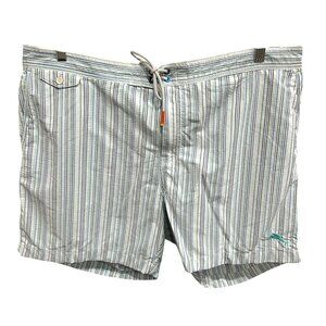 Tommy Bahama Mens Striped Swim Trunks Sz XXL